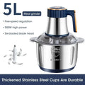 NOCCLILI 5L Electric Meat Grinder & Food Processor 500W Electric Food Processor SPOT 5L 220V-240V EU Plug