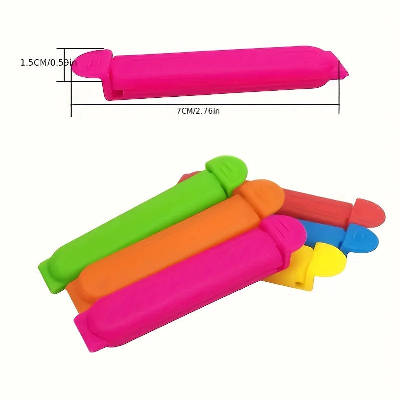 12-Pack Food Bag Clips – Airtight Plastic Seal Clamps Food Bag Clips SPOT