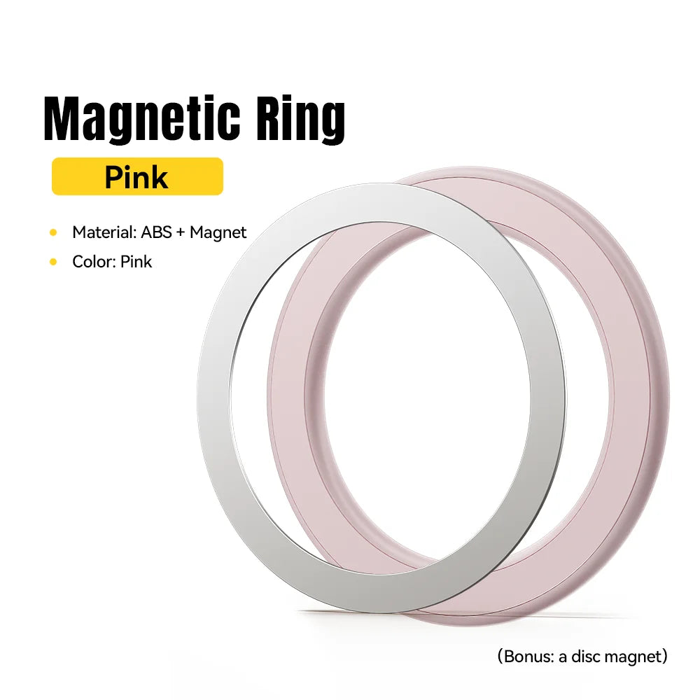 Essager Magnetic Metal Ring for MagSafe iPhone & Android Magnetic Phone Ring SPOT Pink