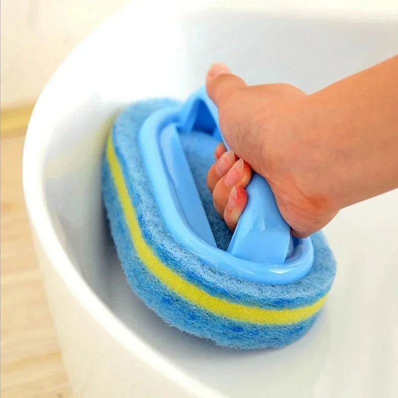 Sponge Cleaning Brush with Handle – Kitchen & Bathroom Scrubber Cleaning Brush SPOT