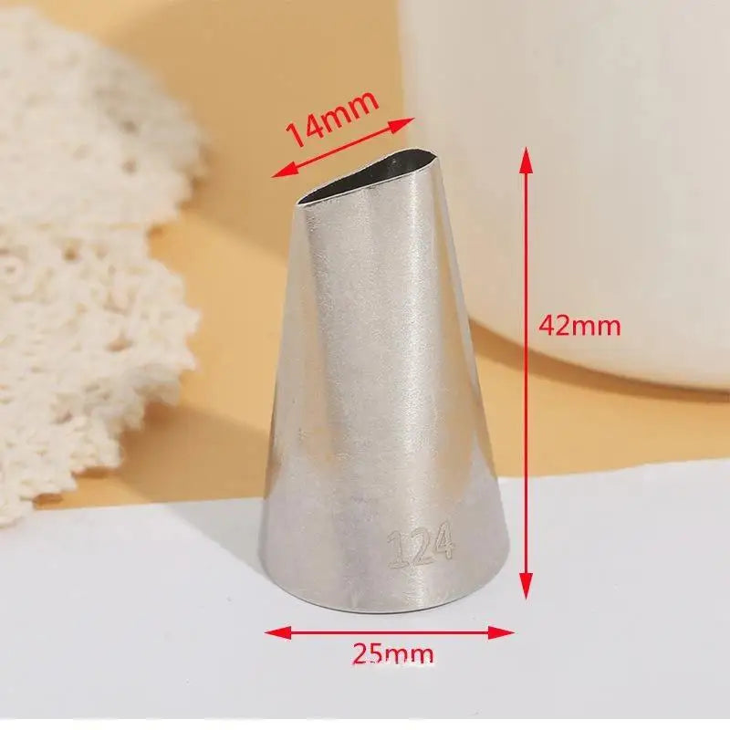 Stainless Steel Icing Piping Tips – Reusable Cake Nozzles Cake Decorating Nozzle SPOT A35