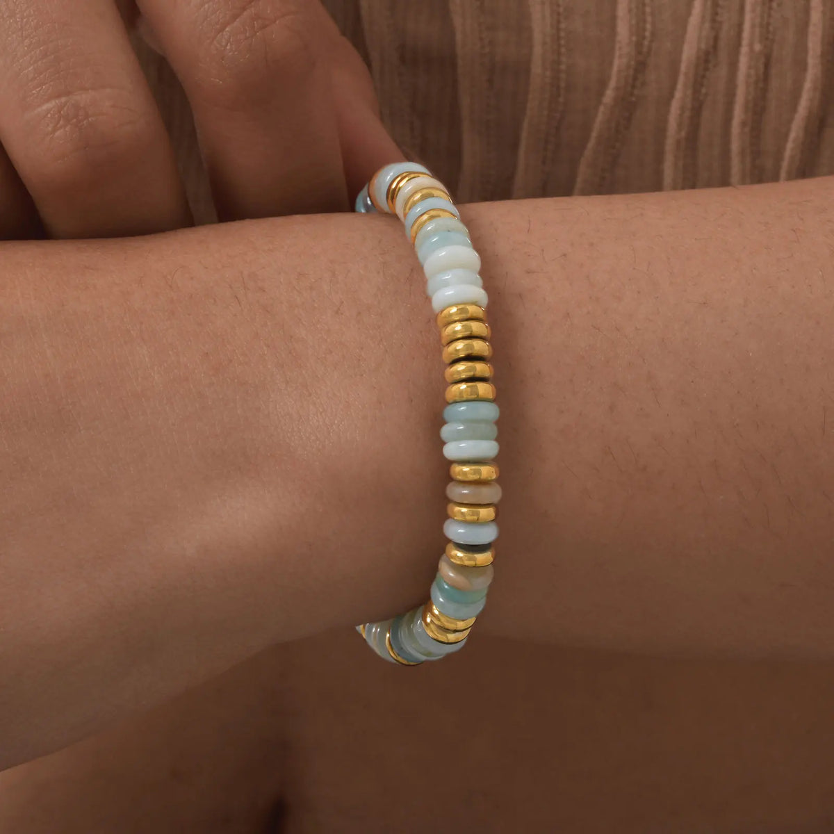 Y2K Beaded Natural Stone Bracelet – Waterproof Women's Jewelry Beaded Stone Bracelet SPOT