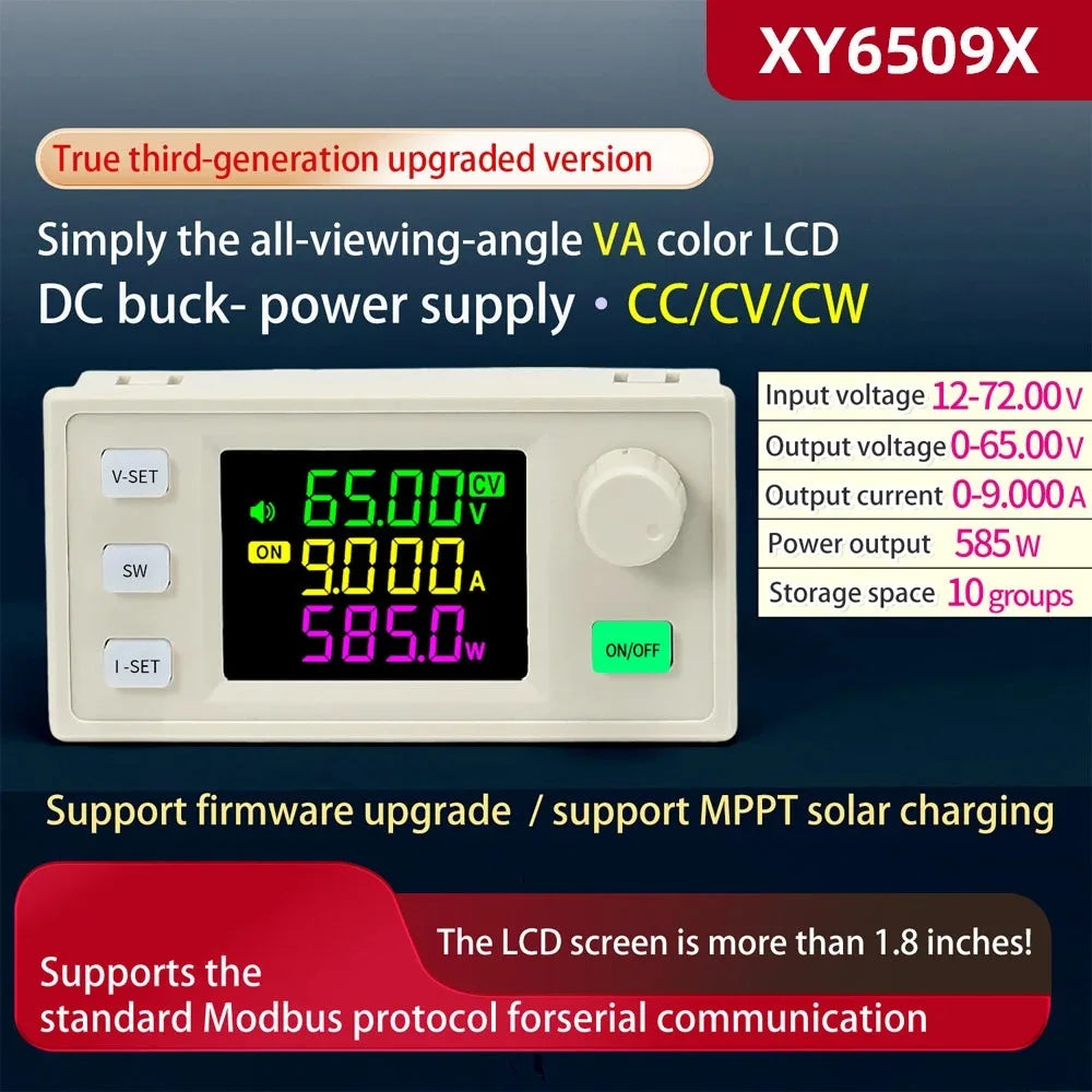 XY6509X Buck-Boost DC Converter 65V 9A 585W CC CV Power Supply DC-DC Converter Module SPOT XY6509X