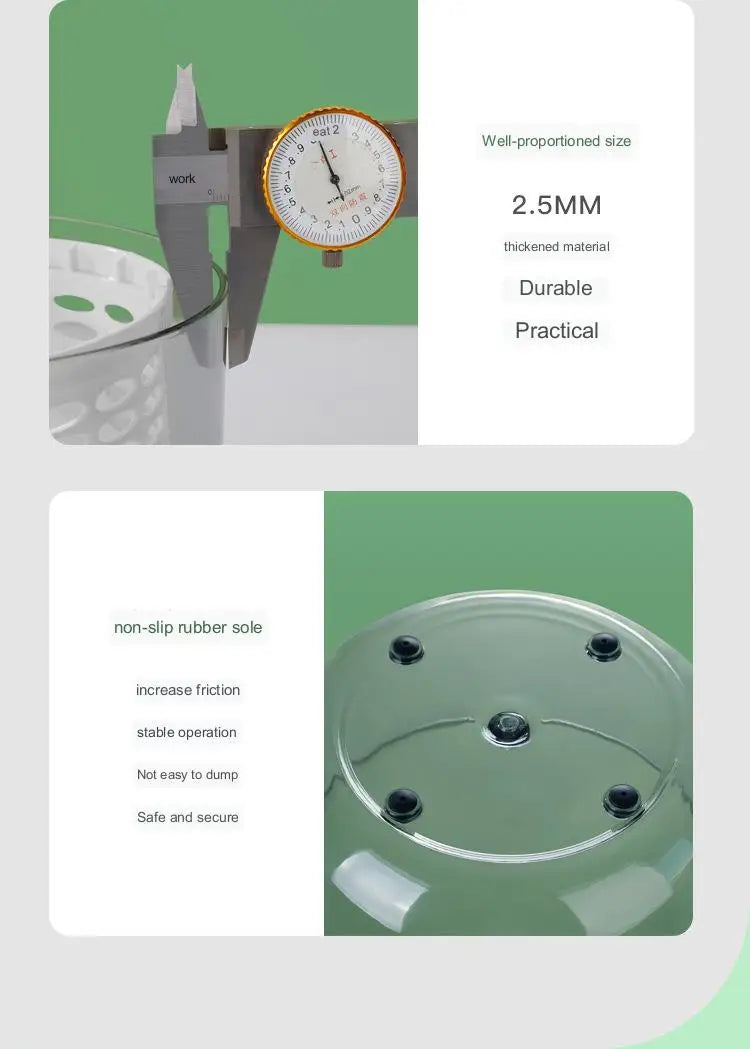 Large Electric Salad Spinner & Vegetable Slicer – 8L+ Salad Spinner SPOT