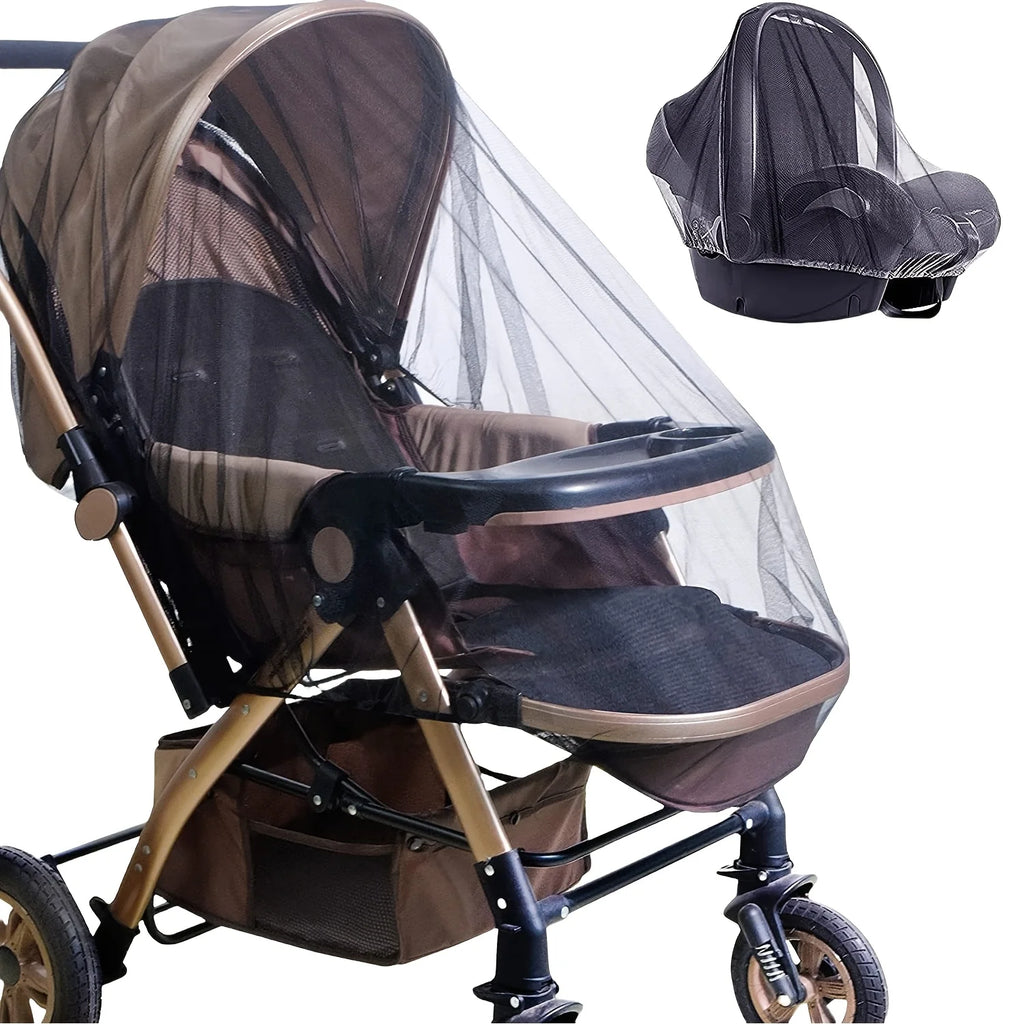 Stroller Mosquito Net – Full Coverage Dense Mesh Bug Shield Stroller Mosquito Net SPOT
