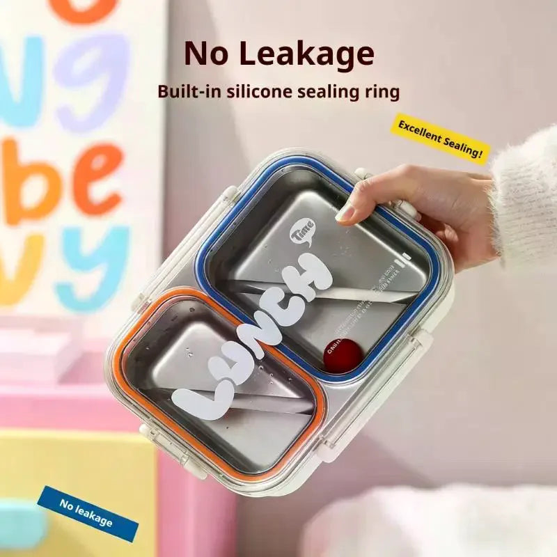3-Compartment Stainless Steel Leakproof Bento Lunch Box Bento Lunch Box SPOT