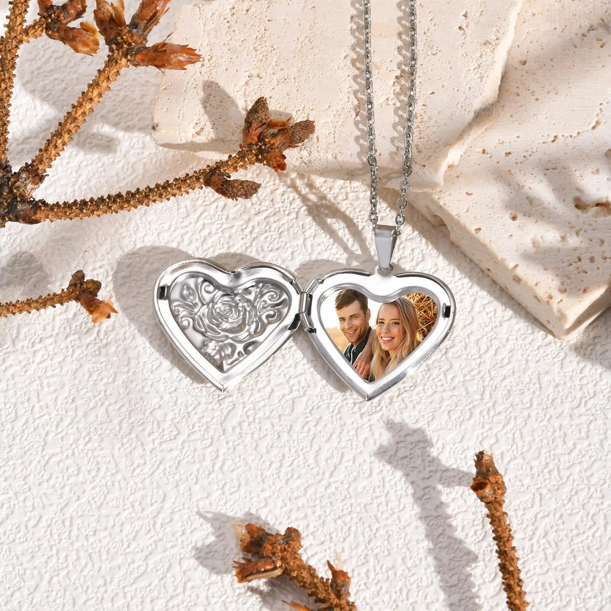 Women's Personalized Heart Photo Pendant Necklace | Custom Gift Pendant Necklace SPOT