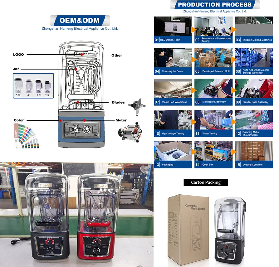 DUTRIEUX 8002 Commercial Blender 26000 RPM 2200W Heavy Duty Commercial Blender SPOT