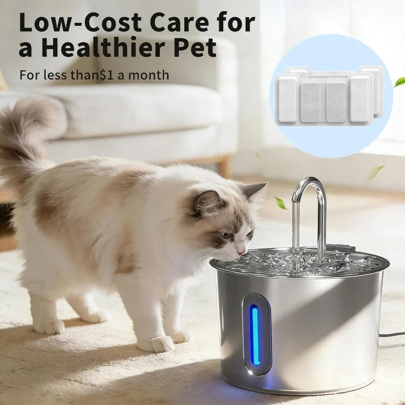 KEMORELA Cat Water Fountain Filter Replacements 15 & 30 Pack Pet Fountain Filter SPOT