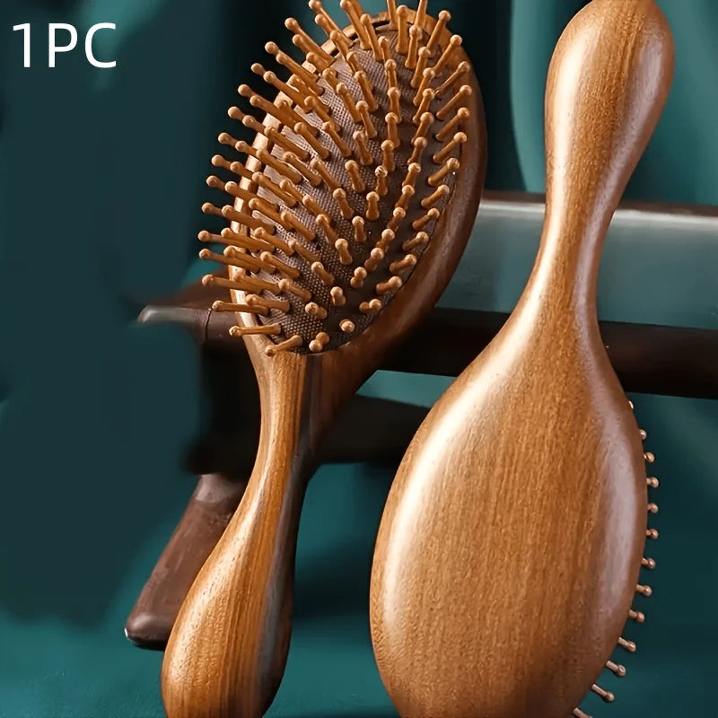Sandalwood Air Cushion Hairbrush – Scalp Massage Comb Scalp Massage Hairbrush SPOT 1pc