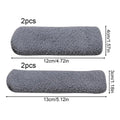 Plush Motorcycle Handlebar & Brake Lever Covers | Winter Warmers Handlebar Grip Covers SPOT Light Gray