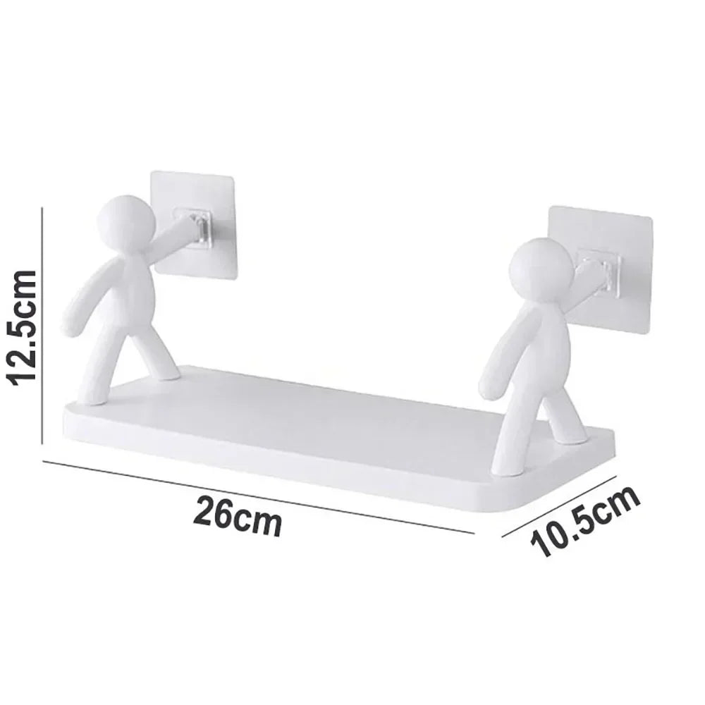 Self-Adhesive Wall Shelf – No-Drill Bathroom Storage Rack Bathroom Wall Shelf SPOT
