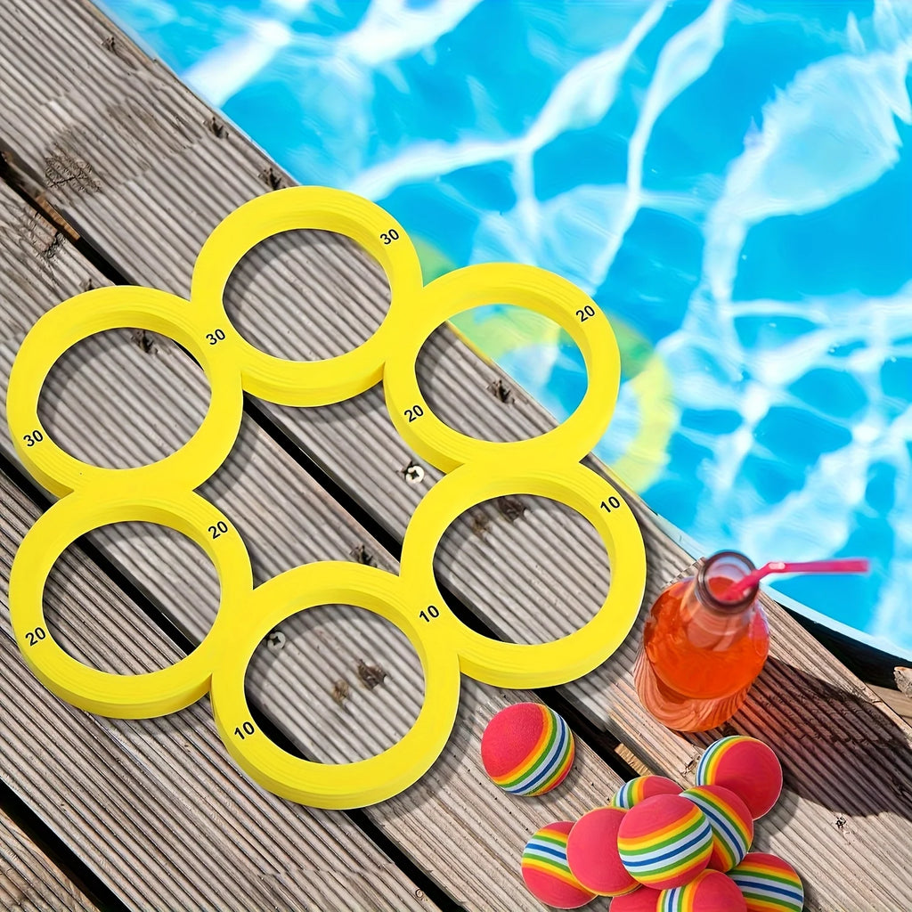 Swimming Pool Toss Game Set – Floating Water Throwing Game Mat Pool Toss Game SPOT