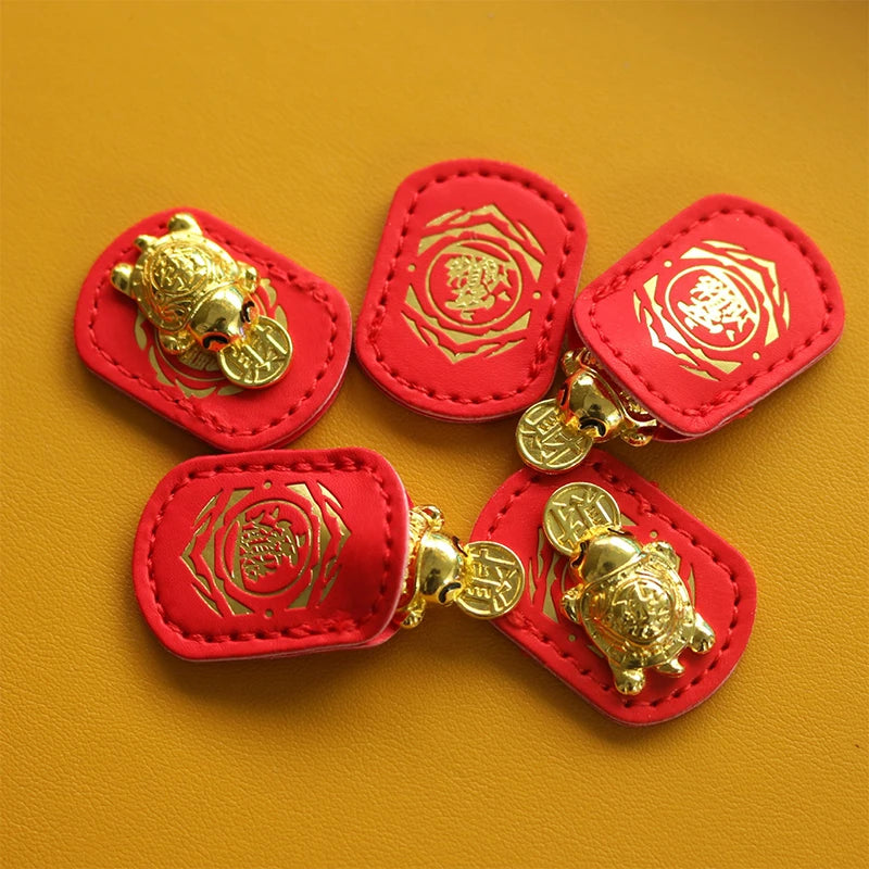 Feng Shui Lucky Turtle Amulet – Metal Wealth Charm Statue Decorative Figurine SPOT