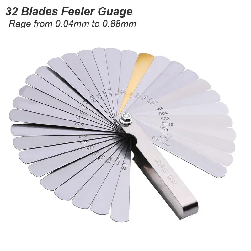 32-Blade Feeler Gauge Set – Guitar Setup & Luthier Tool Feeler Gauge Set SPOT As Show
