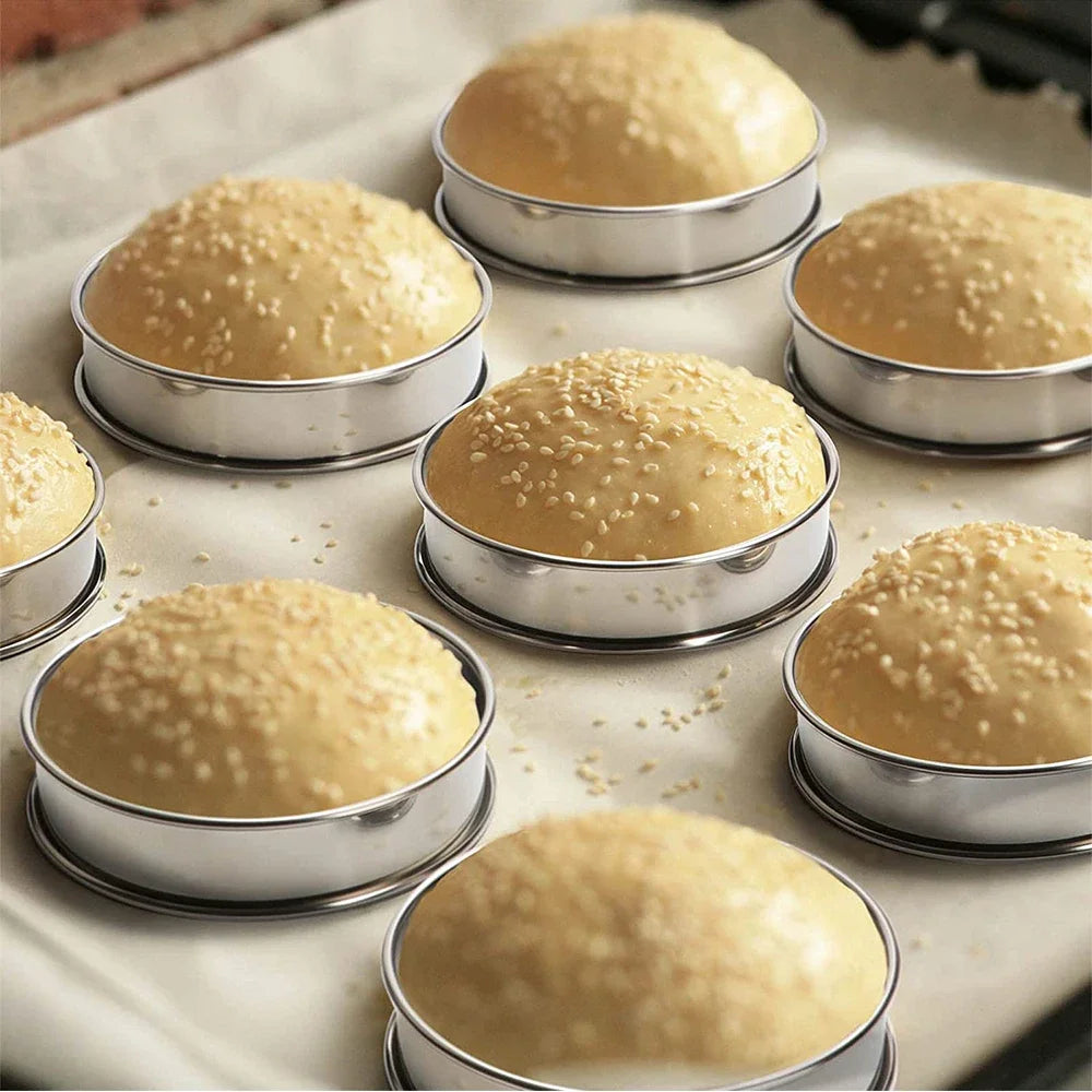 Stainless Steel Tart & Muffin Rings – Double Rolled, 2/3-Pack Baking Ring Molds SPOT