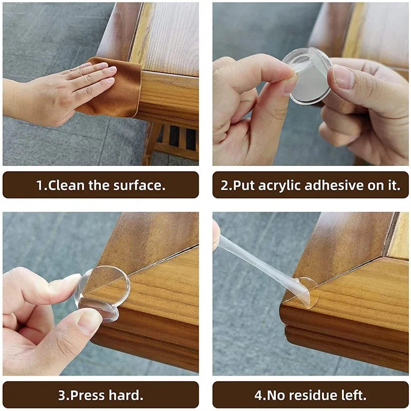 12-Pack Clear Table Corner Guards – Baby & Child Safety Corner Safety Guards SPOT