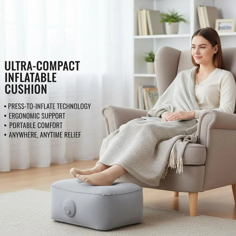 Foldable Inflatable Air Seat Cushion – Portable Footrest Inflatable Seat Cushion SPOT
