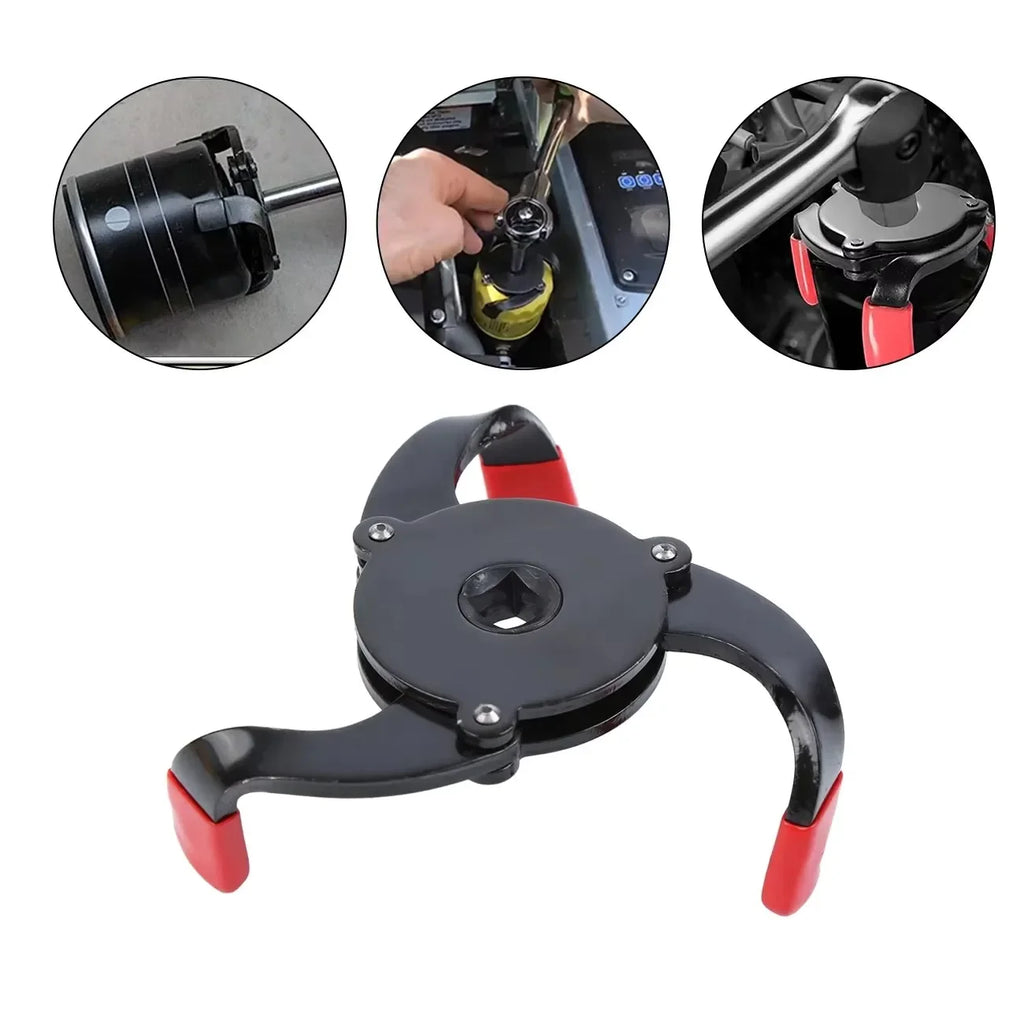 Universal 3-Jaw Oil Filter Wrench for Car, SUV & Truck Oil Filter Wrench SPOT