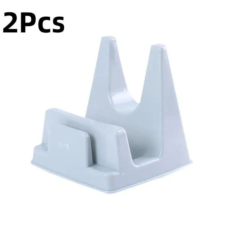 2-Pack No-Drill Pot Lid Holder – Countertop Kitchen Organizer Pot Lid Holder SPOT 2PCS Blue