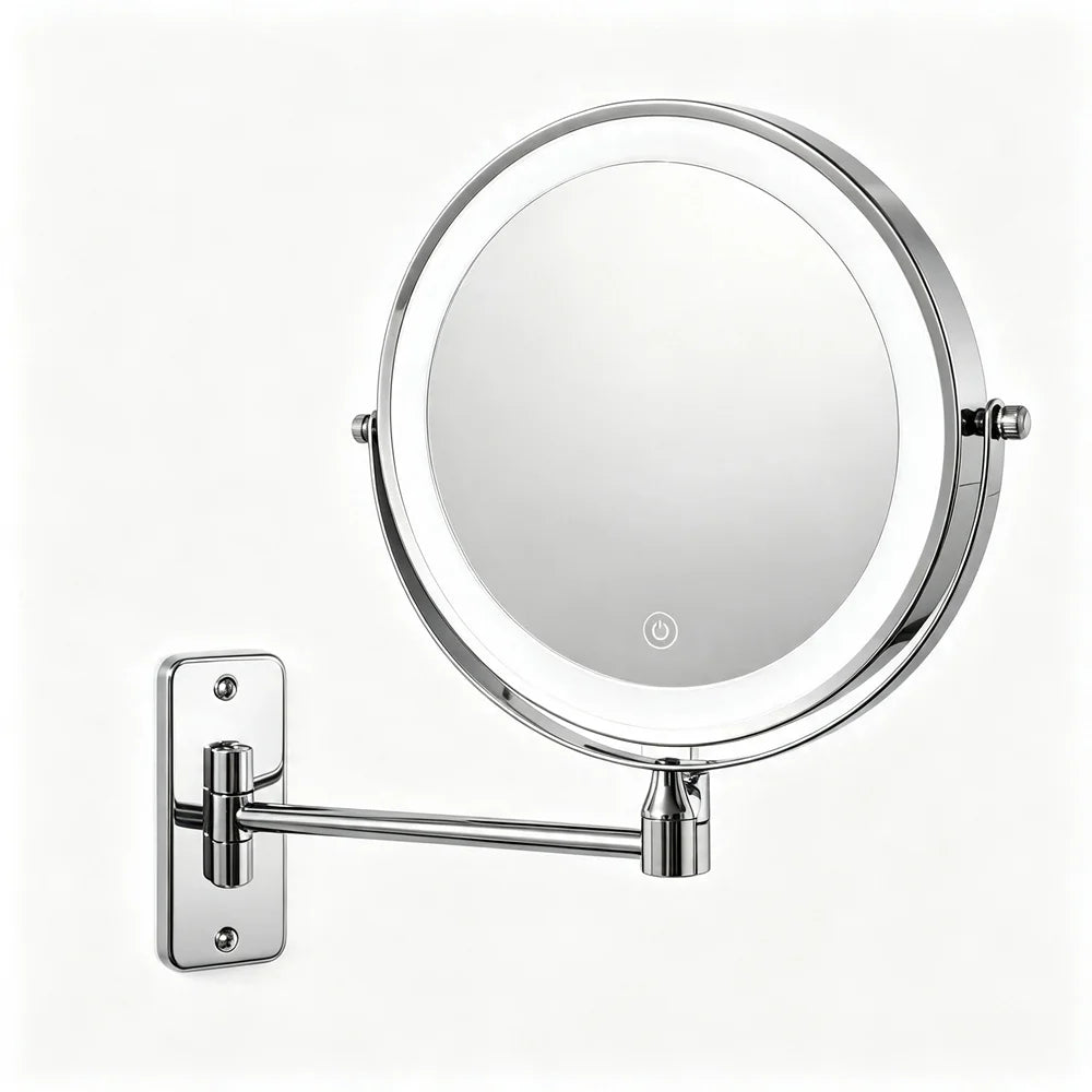 8-Inch Lighted Makeup Mirror | 10x Magnification, USB Rechargeable Lighted Makeup Mirror SPOT