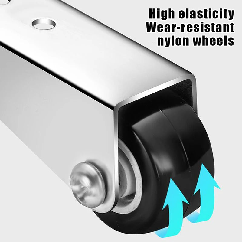 Silent Side-Mount Furniture Roller Wheel – Stainless Pulley Furniture Roller Pulley SPOT