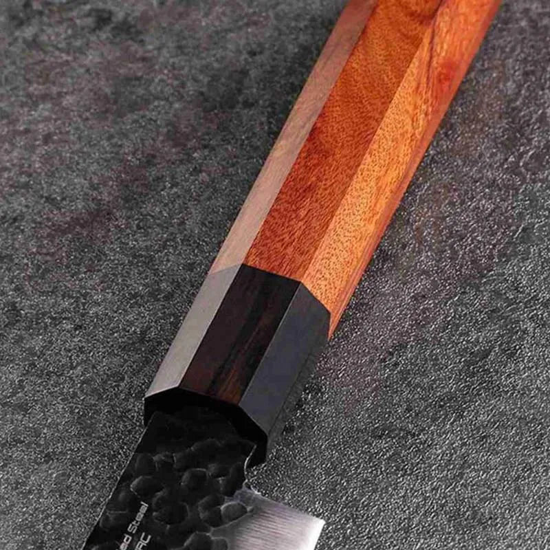 Octagonal Red Sandalwood Kitchen Knife Handle 135mm Wood Knife Handle SPOT