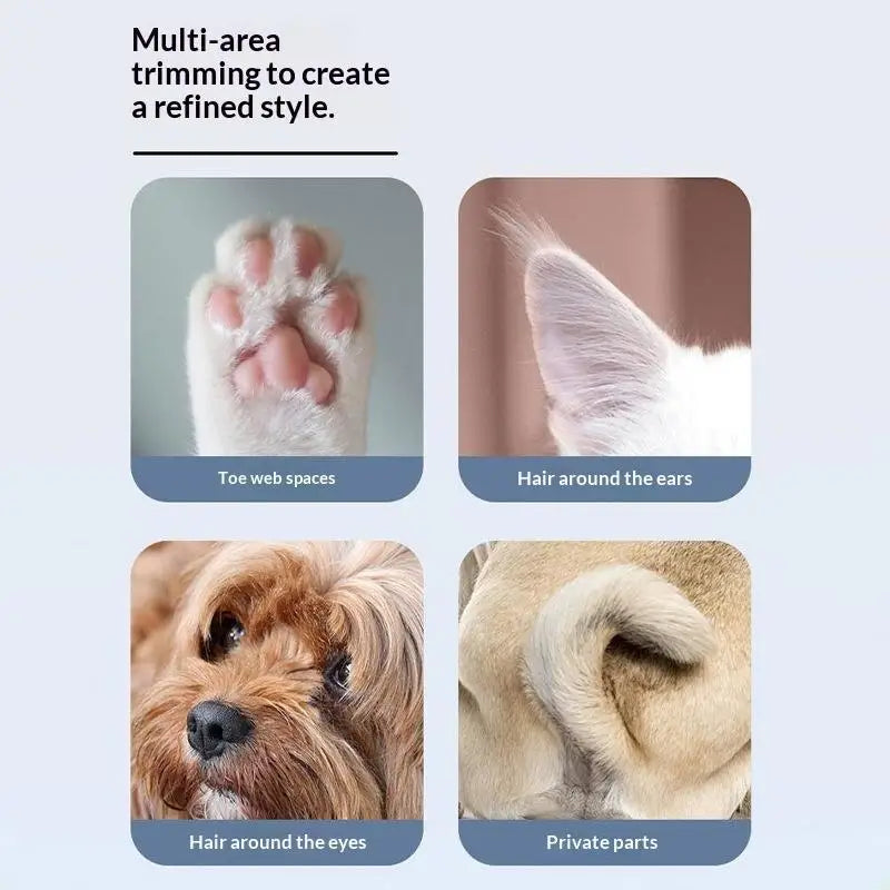 HUXUAN LED Pet Hair Trimmer – Rechargeable Dog & Cat Clipper Pet Grooming Trimmer SPOT