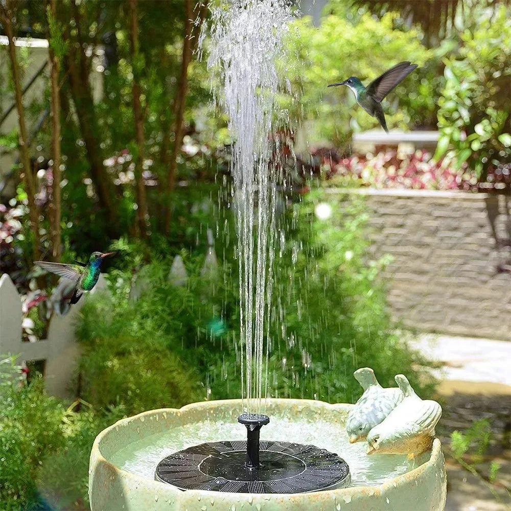 Solar Floating Fountain Pump 16cm 8 Nozzles – Garden & Pond Solar Fountain Pump SPOT