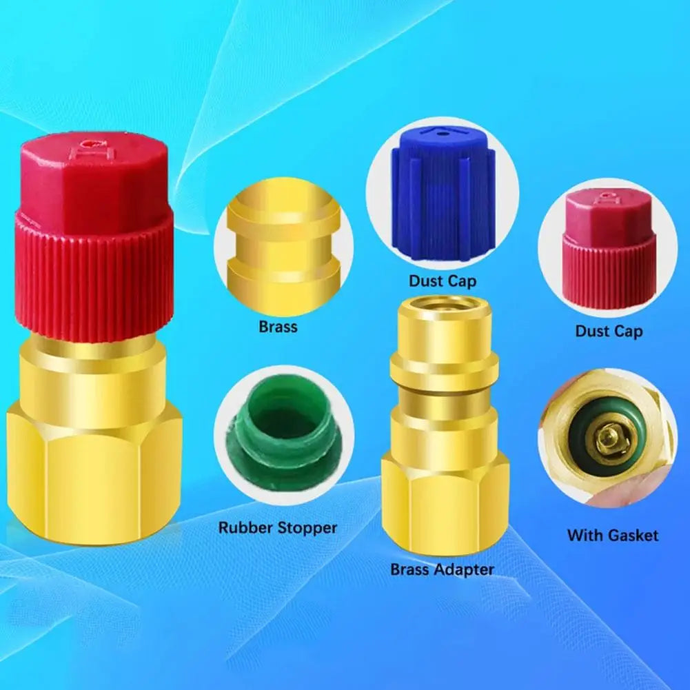R12 to R134A Conversion Kit – Quick Disconnect Couplers 1/4 SAE AC Conversion Kit SPOT
