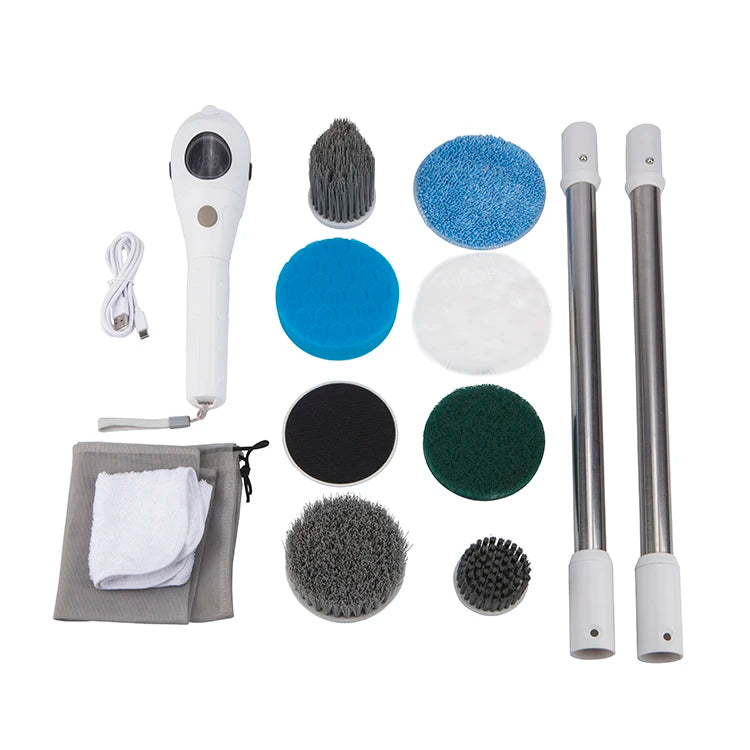 8-in-1 Cordless Electric Spin Scrubber with LED Night Light Electric Spin Scrubber SPOT