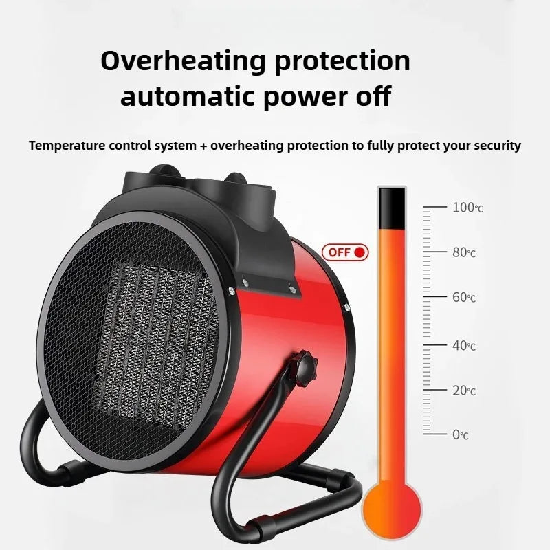 2000W Portable Space Heater – Thermostat, Fan & Safety Cut-Off Portable Space Heater SPOT