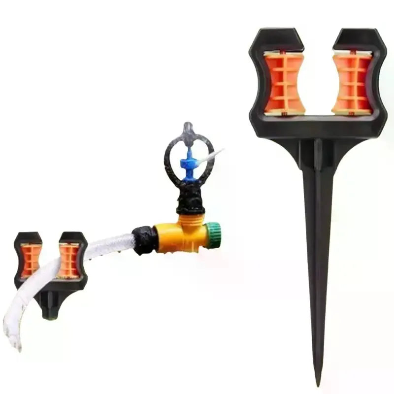 Heavy-Duty Garden Hose Guide Spike with Roller Wheel Hose Guide Spike SPOT