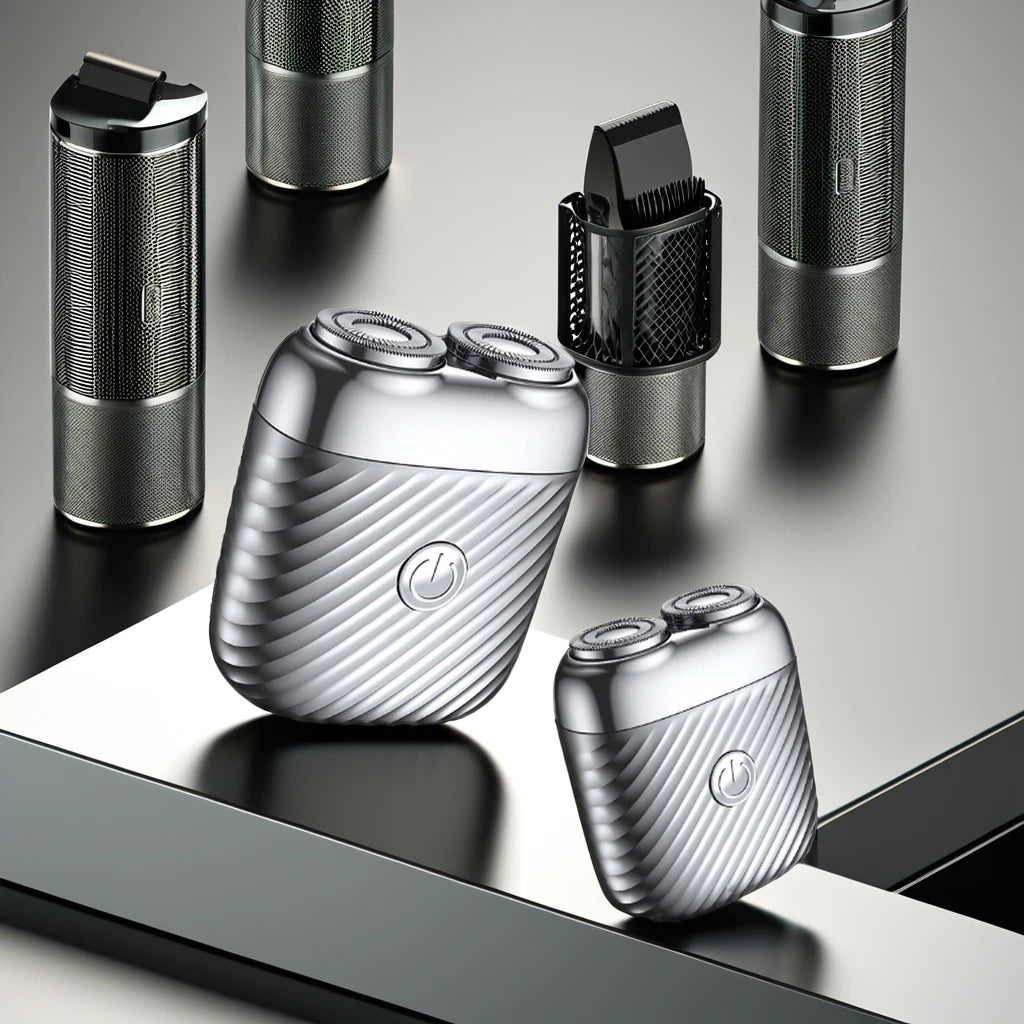 Zinc Alloy Electric Rotary Shaver for Men – USB Rechargeable Electric Rotary Shaver SPOT