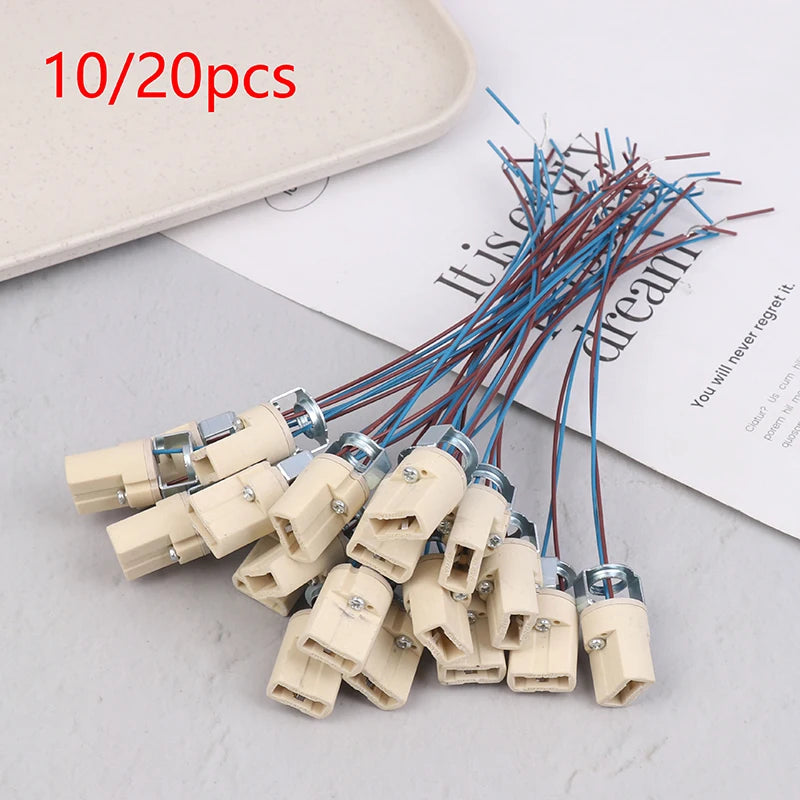 G9 Ceramic Bulb Socket Holder – LED & Halogen (10/20 Pack) Lamp Socket Holder SPOT