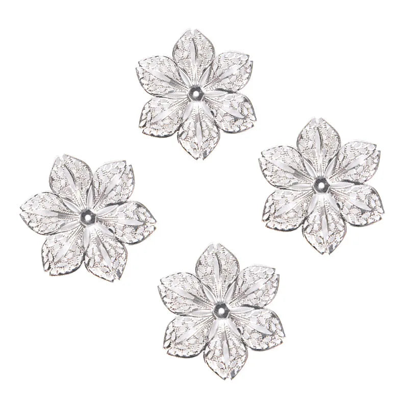 50-Pack Filigree Flower Charm Connectors – DIY Jewelry Findings Jewelry Findings SPOT