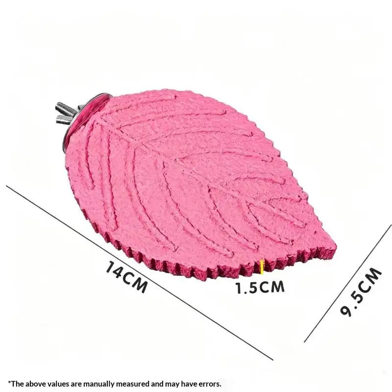 Resin Parrot Perch Stand – Claw Grinding Platform for Small Pets Bird Perch Stand SPOT Pink