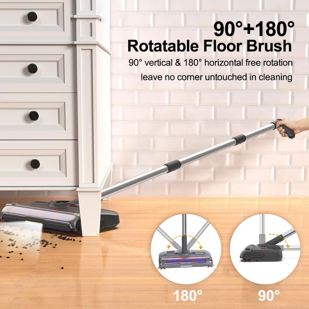 Cordless Electric Sweeper Mop – Pet Hair & Floor Cleaner Cordless Floor Sweeper SPOT