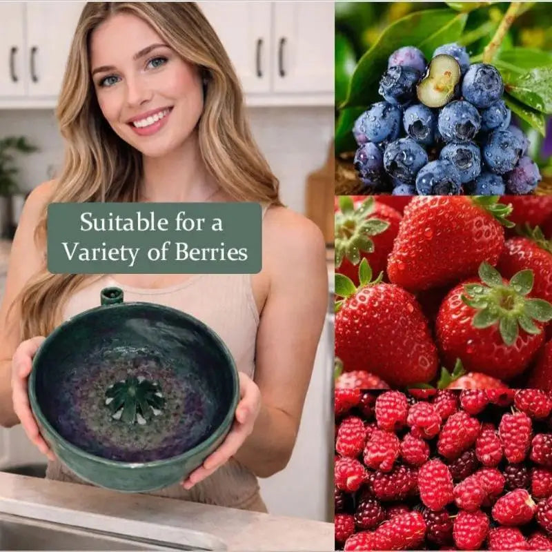 Self-Spinning Fruit & Vegetable Washing Bowl with Drain Produce Washing Colander SPOT