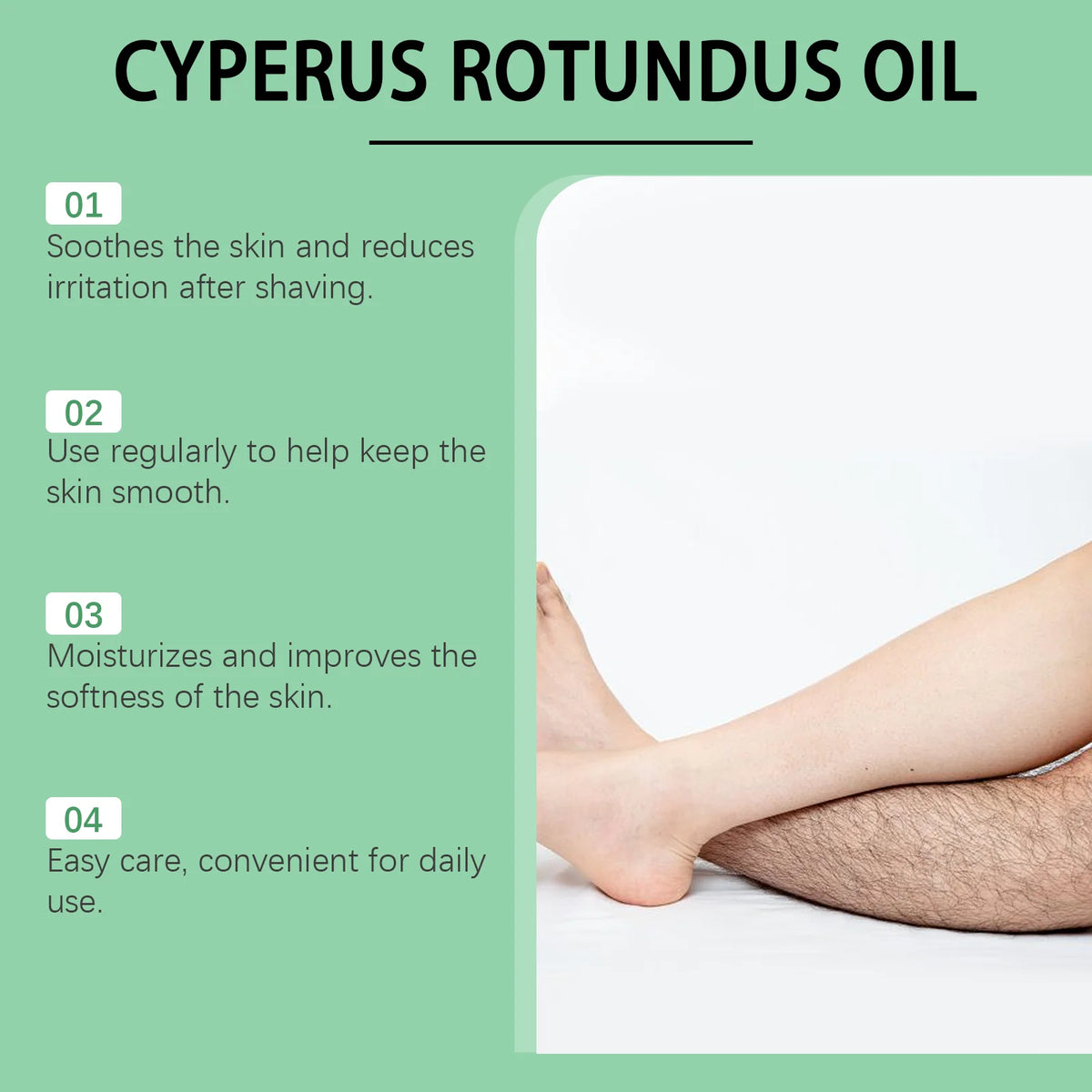 Eelhoe 60ml Hair Inhibitor Serum – Cyperus Rotundus Body Oil Hair Inhibitor Serum SPOT