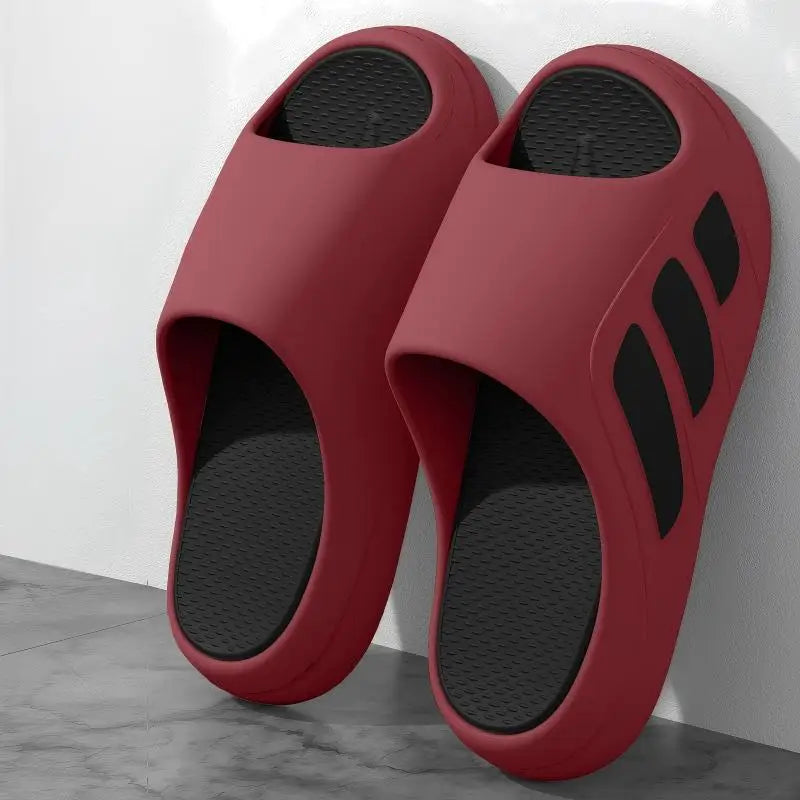 EVA Non-Slip Indoor Slippers – Unisex Home Sandals Indoor Slippers SPOT 42-43 Red
