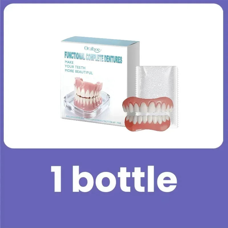 Snap-On Silicone Veneers Full Set – Upper & Lower Smile Snap-On Dental Veneers SPOT 1 Set