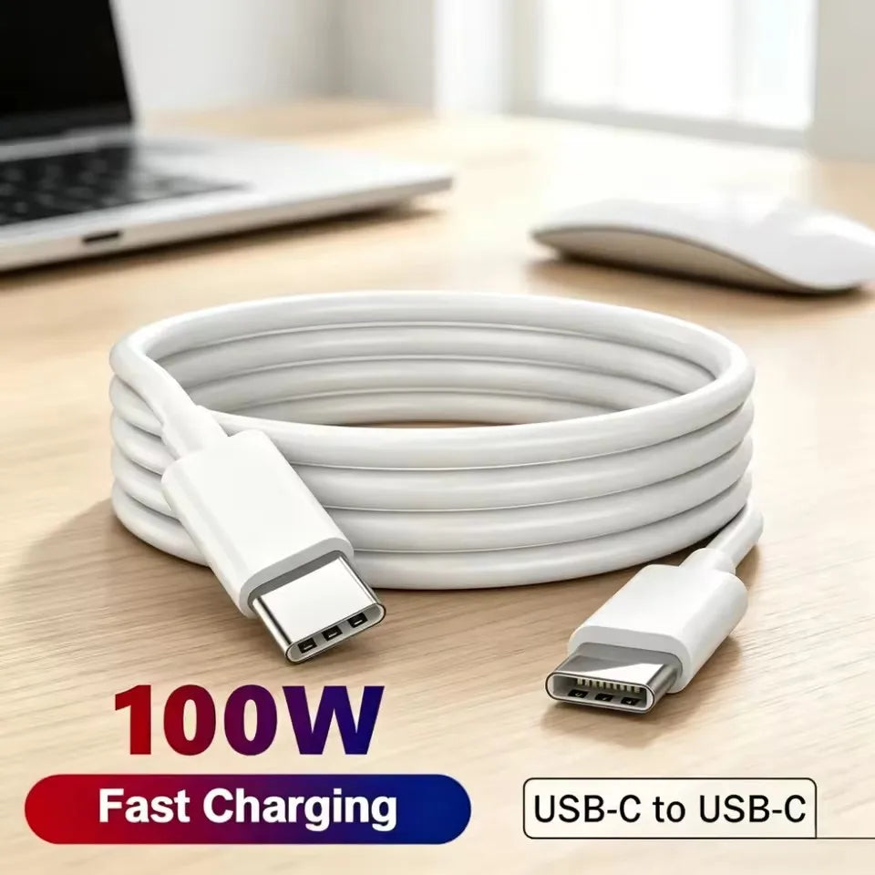 100W USB-C to USB-C Fast Charge Cable – 1M, 1.5M & 2M USB-C Charging Cable SPOT