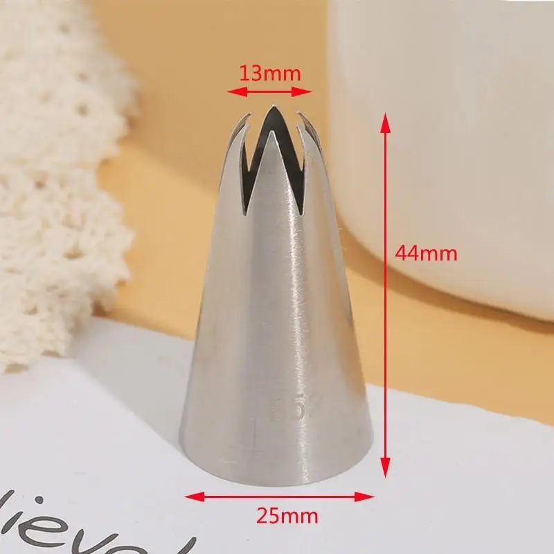Stainless Steel Icing Piping Tips – Reusable Cake Nozzles Cake Decorating Nozzle SPOT A44