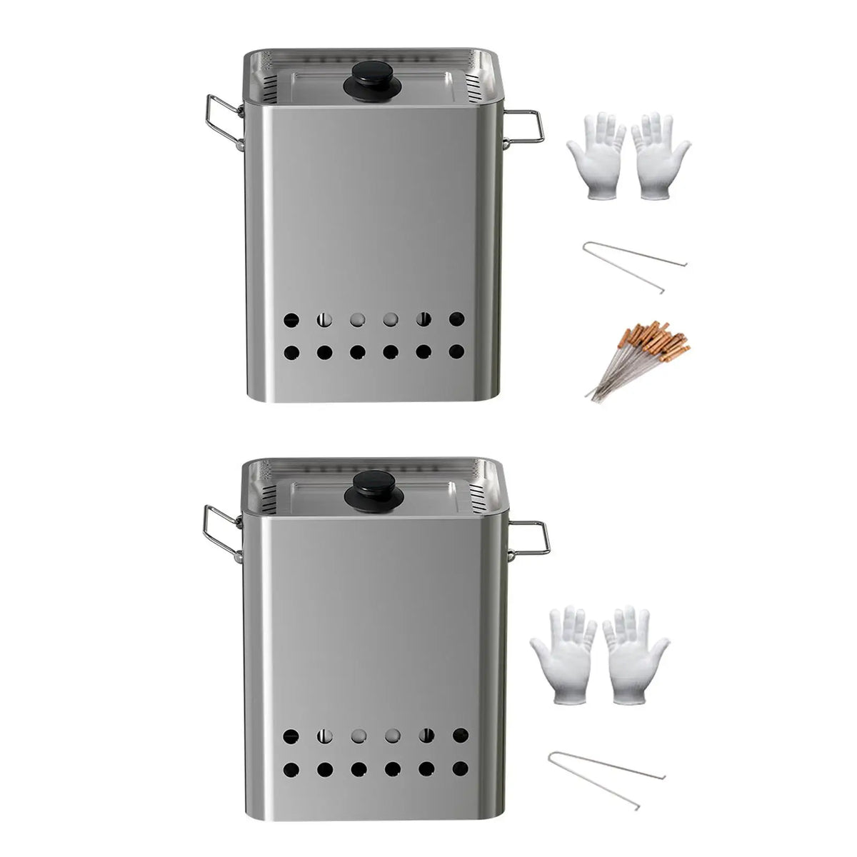 Stainless Steel Barrel Charcoal BBQ Grill – Portable Hanging Charcoal Barrel Grill SPOT