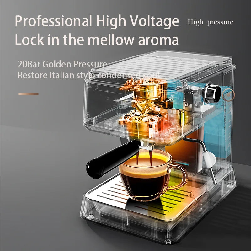 DUTRIEUX Semi-Automatic Espresso Machine – Grind & Froth Espresso Machine SPOT