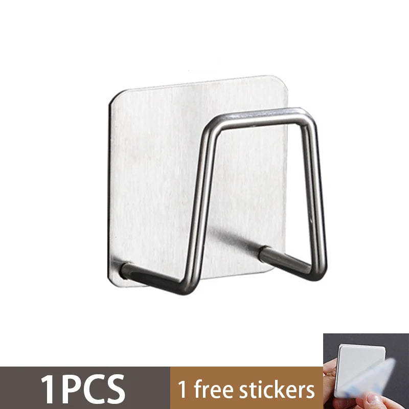 Stainless Steel Kitchen Sink Sponge Holder & Organizer Sink Sponge Holder SPOT 1PCS-sliver