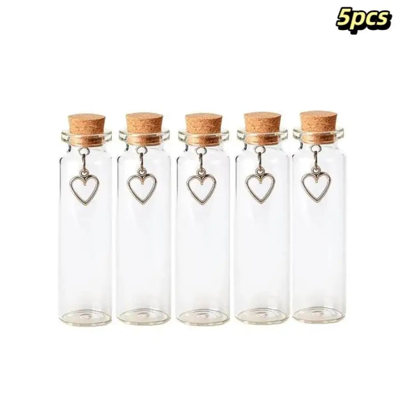 Pet Hair Keepsake Glass Jar – Cork Stopper & Heart Charm Pet Keepsake Jar SPOT A5