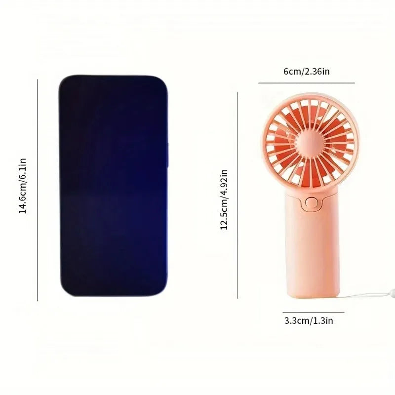 Mini Portable Handheld Fan – Quiet Personal Fan for Office & Travel Handheld Portable Fan SPOT