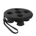 Floating Pool Drink Holder Tray – 5-Hole Cup Float Pool Drink Float SPOT Black
